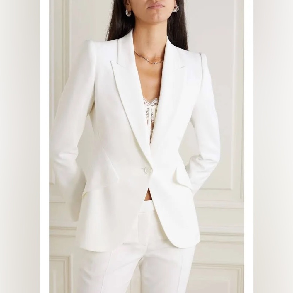 McQueen White Women's Blazer